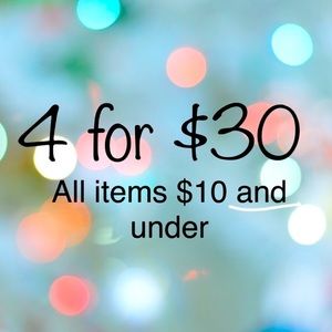 Bundle 4 Items For Only 30$